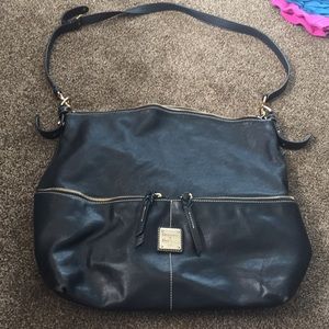 Dooney & Bourke black leather bag purse large